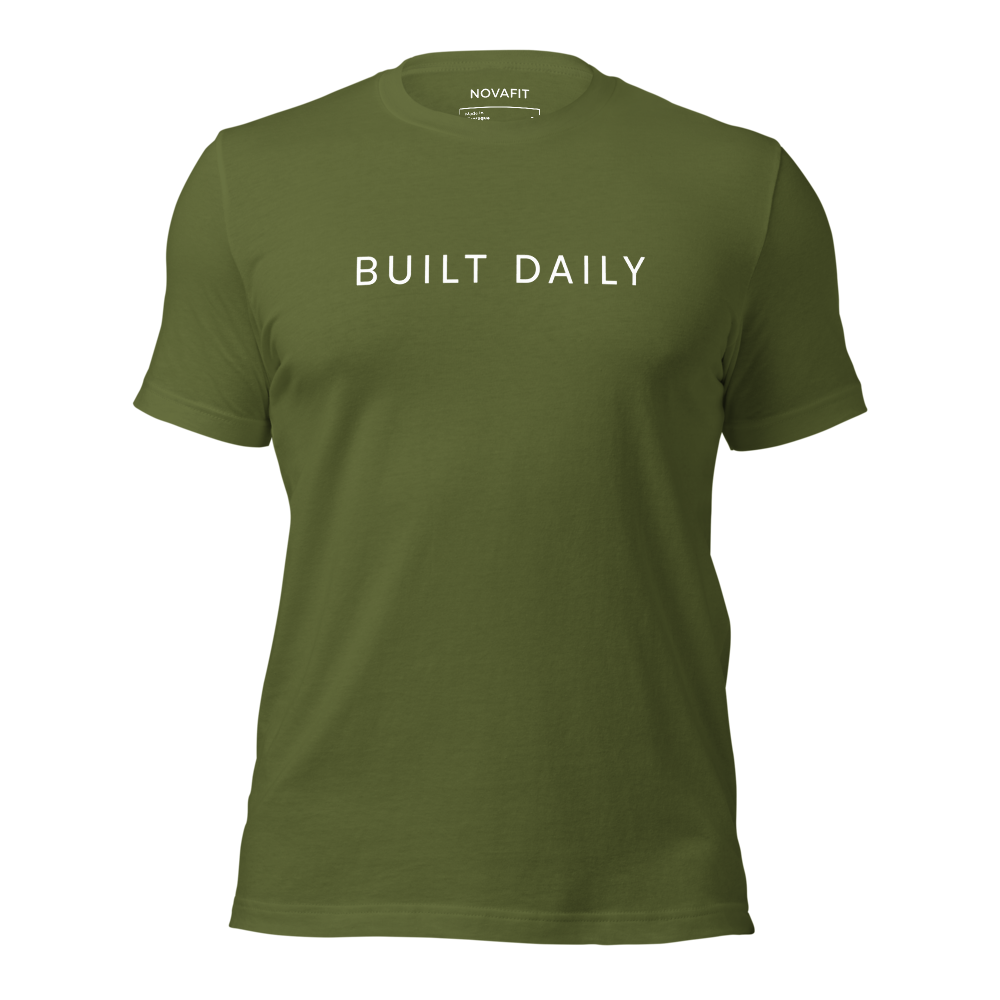 T-Shirt Unisex Built Daily – Abbigliamento Fitness Premium Minimal